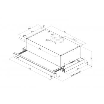 CANDY вытяжка CBT60RWGSS-07