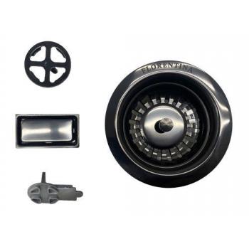 Флорентина Комплект для сливной арматуры 3 1/2 с переливами, цвет ГРАФИТ