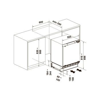 LEX FBI 101 DF - морозильник встраиваемый
