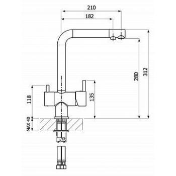 Смеситель АРЕС DG, цвет Антрацит (ARES DG, Anthracite)