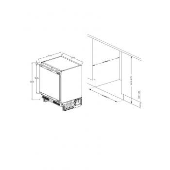 ASCOLI встраиваемый морозильник под столешницу ASF90BU